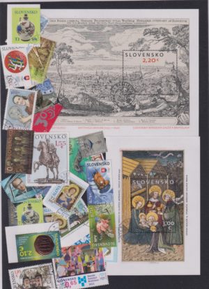 Slovakiet Årssæt 2021 stemplet
