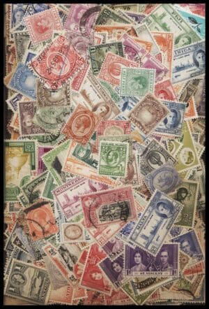 Engelske Kolonier frimærker afvaskede ca. 200g