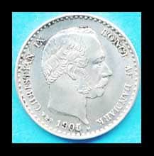 Danmark Christian IX 1891 Kvalitet 01