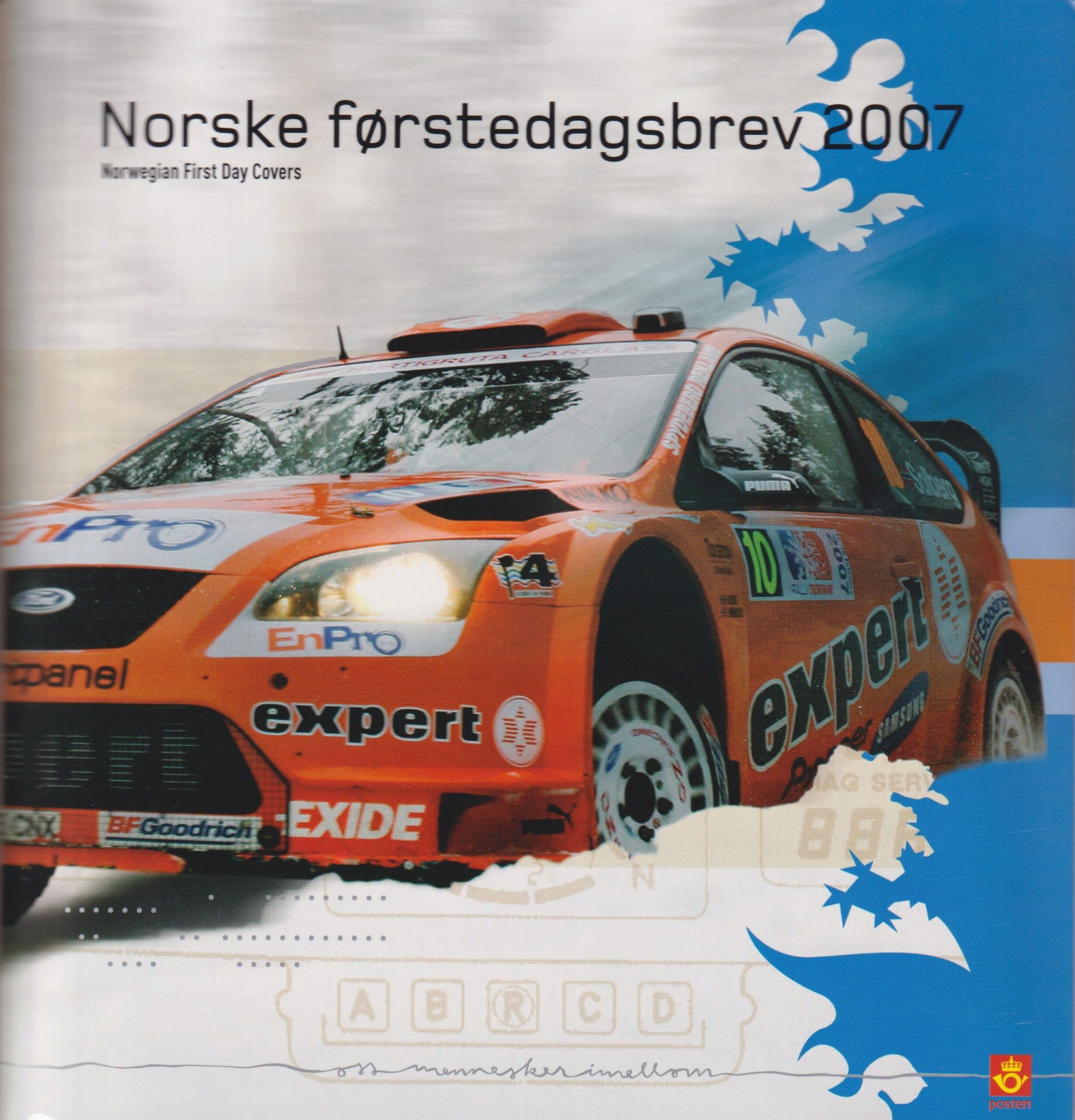 FDC - mappe med alle årets FDC udgivelser - 2007 - Norge