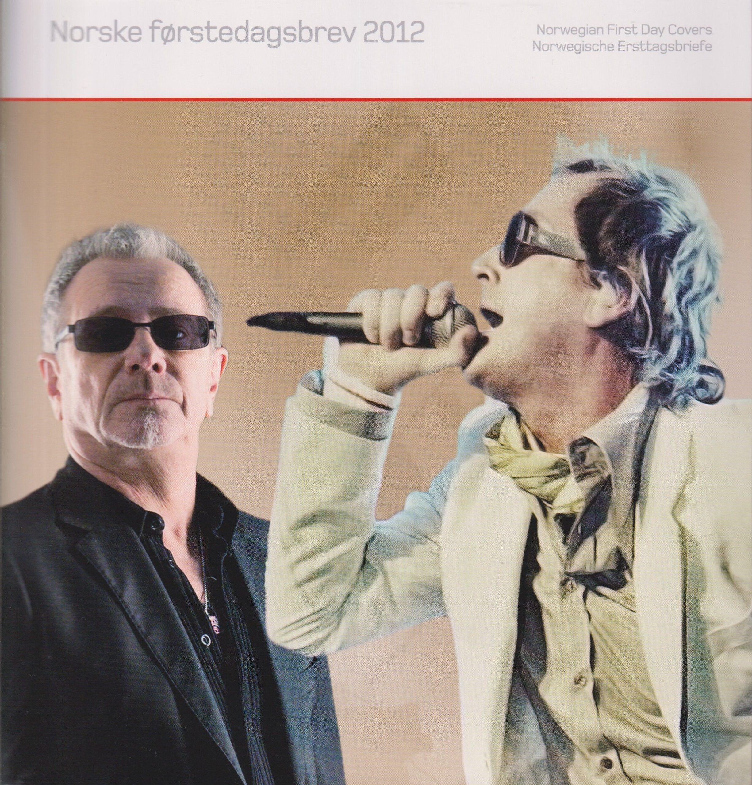 FDC - mappe med alle årets FDC udgivelser - 2012 - Norge