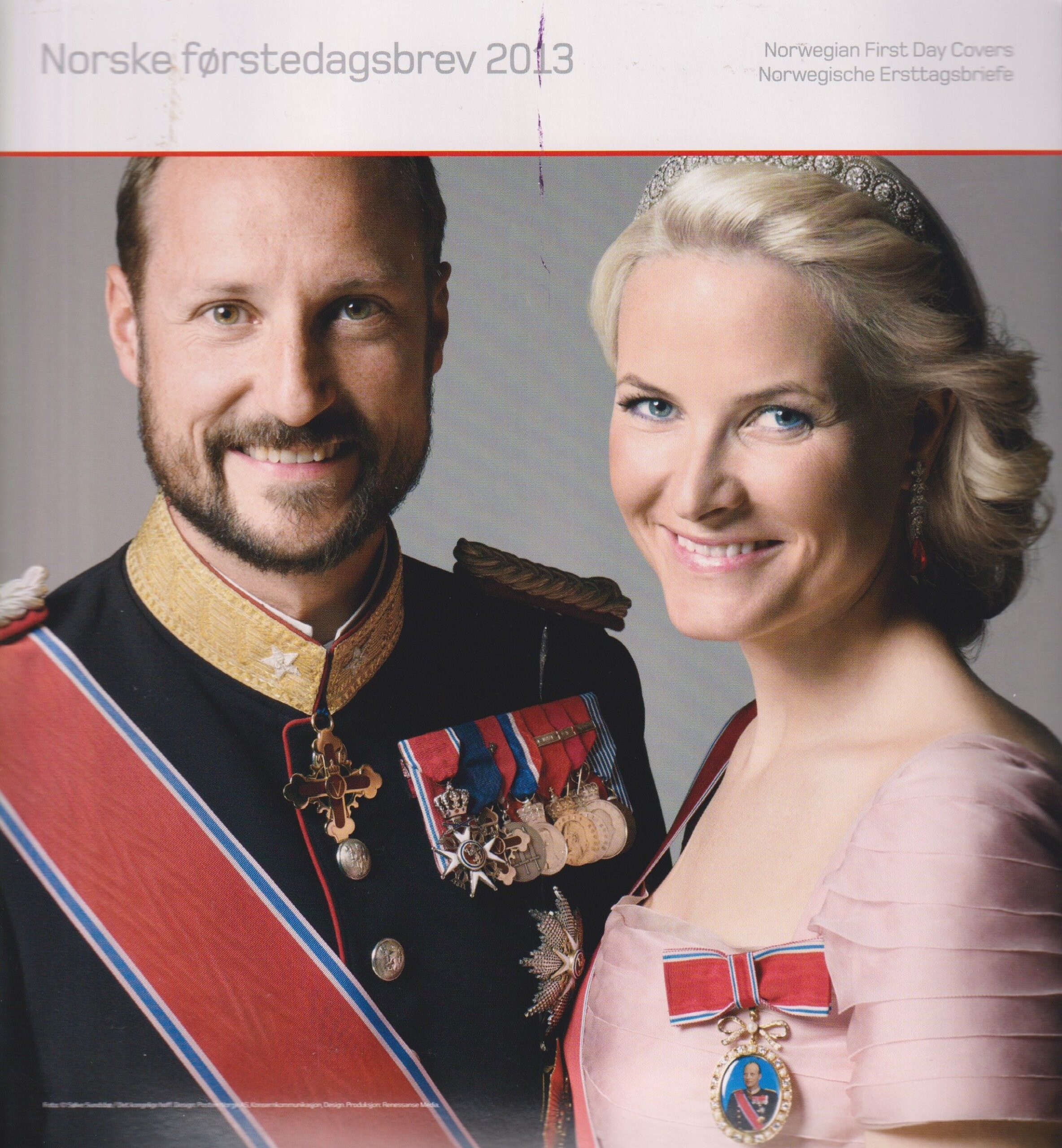 FDC - mappe med alle årets FDC udgivelser - 2013 - Norge