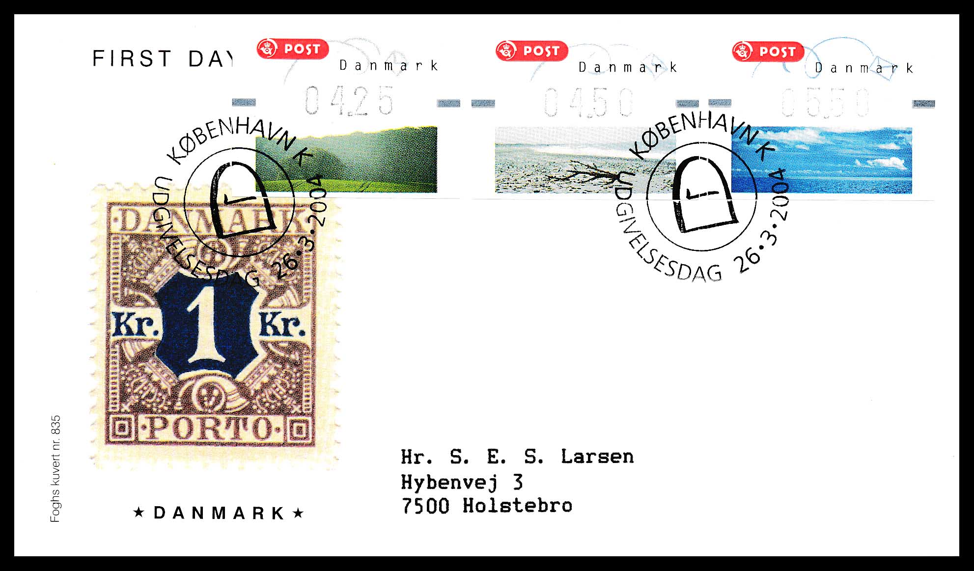 Danmark FDC AFA I1-3