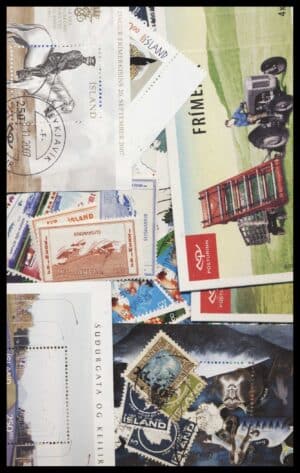 Island Frimærker afvaskede ca. 200 g