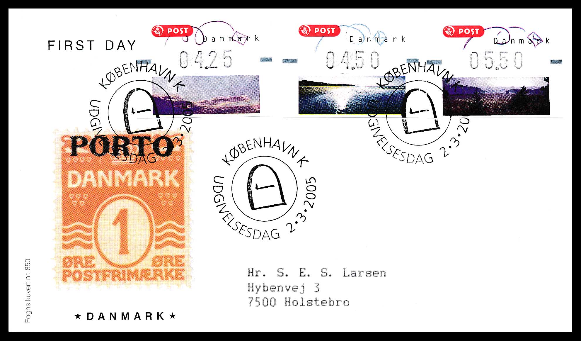 Danmark FDC AFA J1-3
