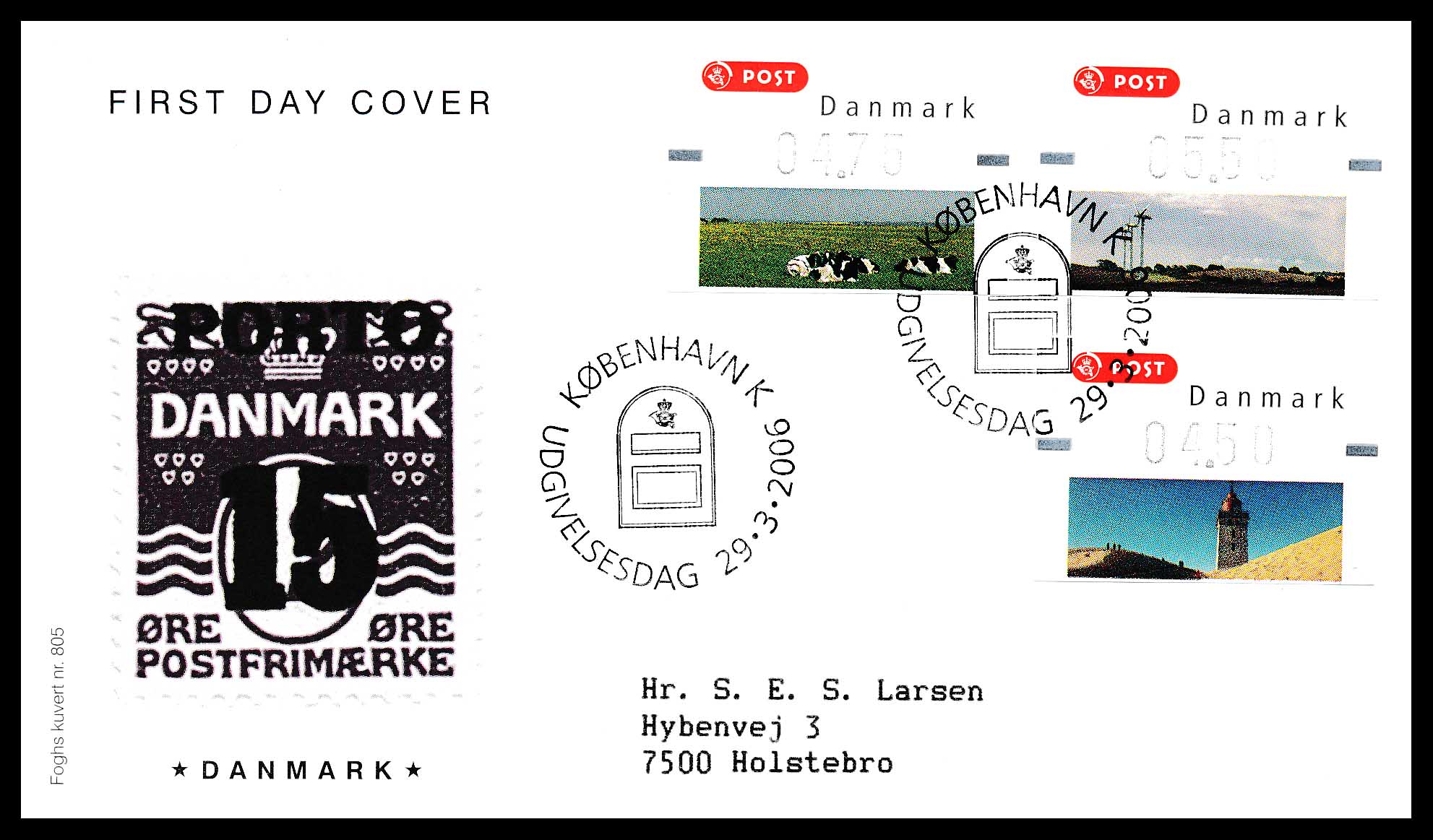 Danmark FDC AFA K1-3