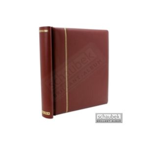 Klembind rød kunstlæder - Schaubek