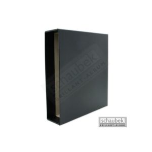 Kassette sort kunstlæder skruebind - Schaubek