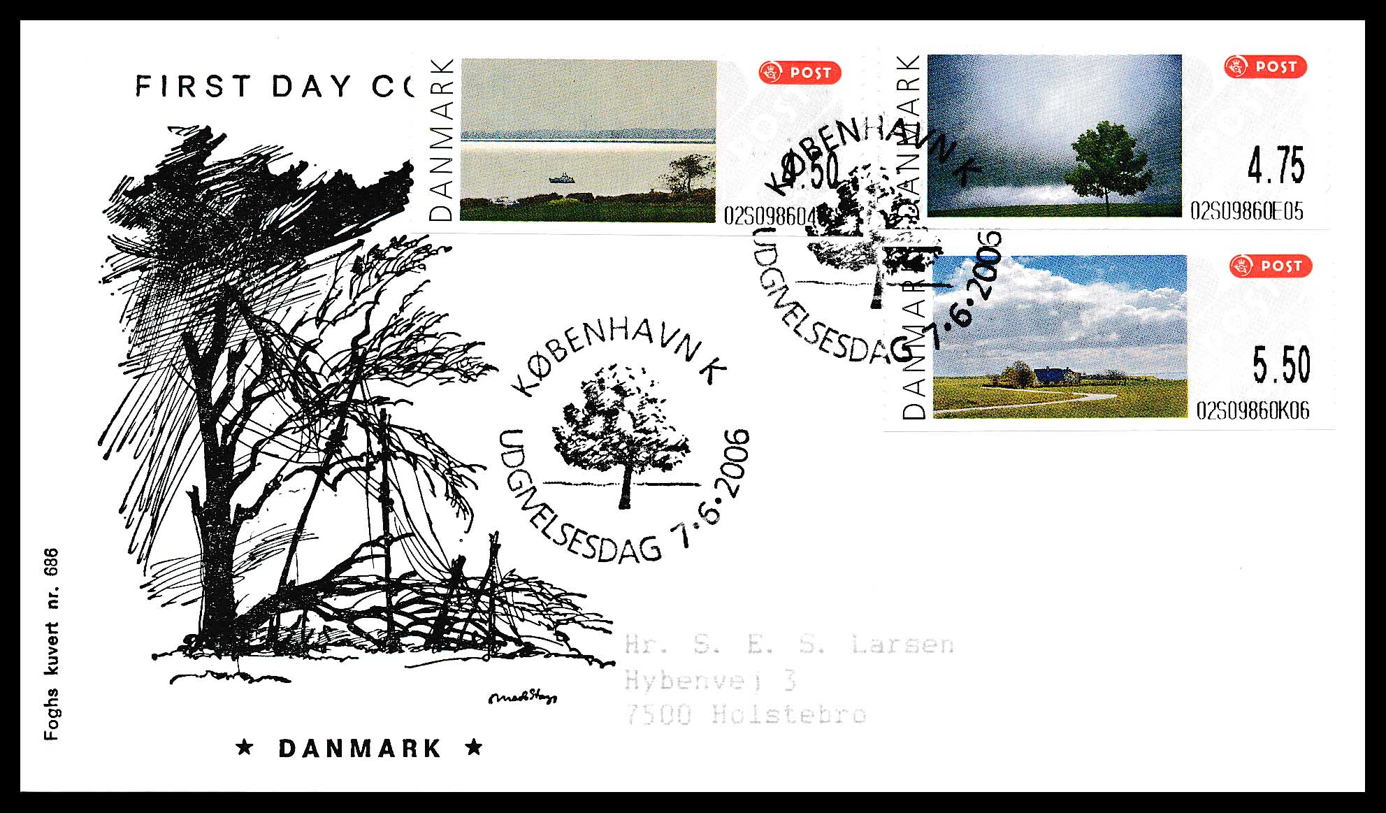 Danmark FDC AFA L1-3