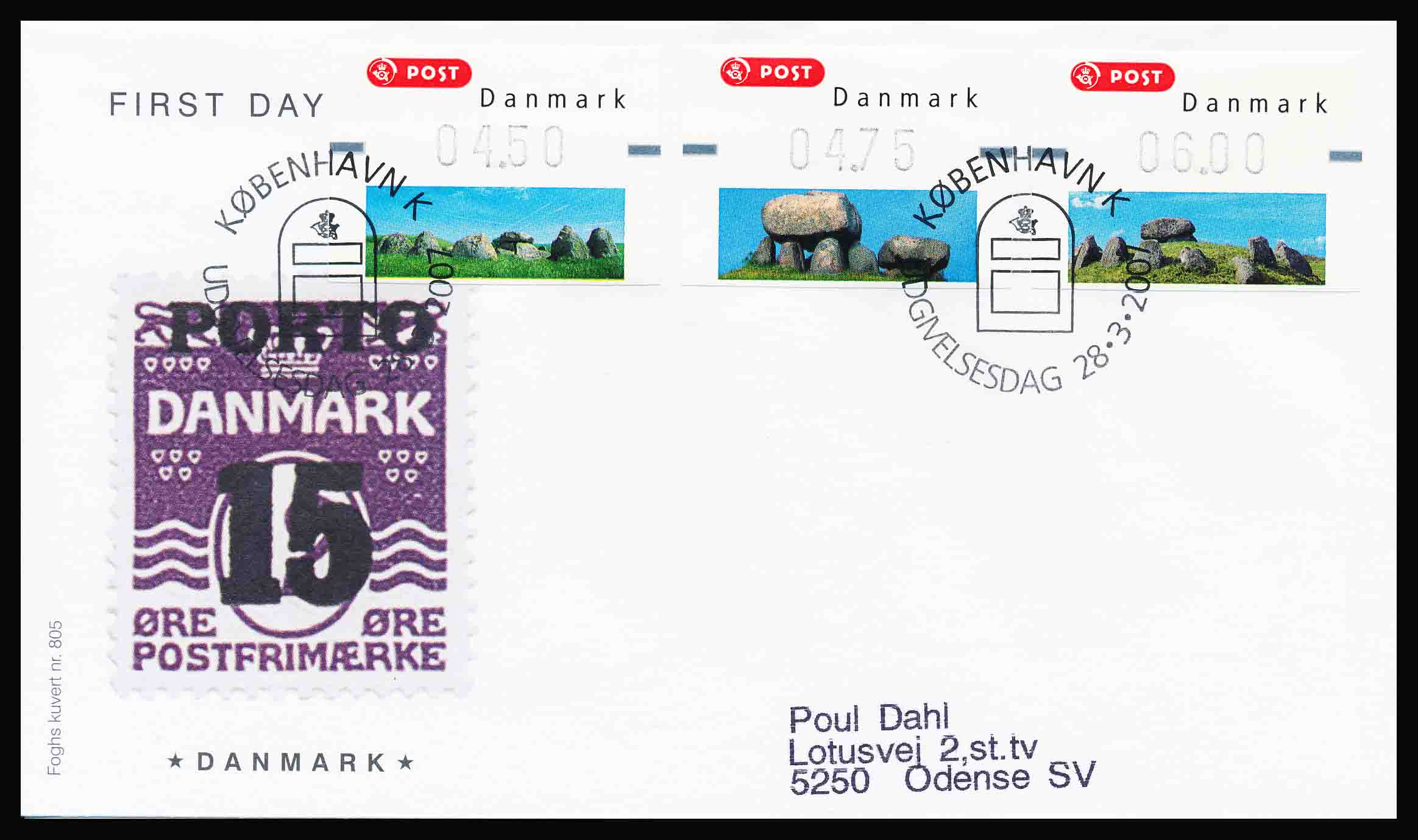 Danmark FDC AFA M1-3