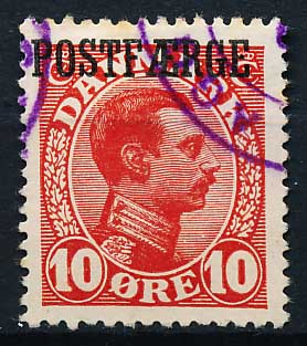 Danmark Postfærge AFA 01 Stemplet