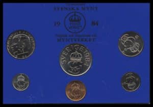 Sverige møntsæt 1984