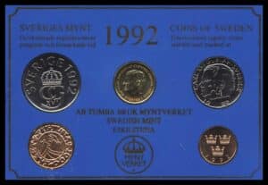 Sverige møntsæt 1992