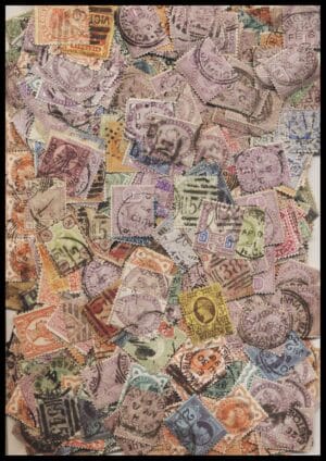 England - Dronning Victoria - frimærker afvaskede ca. 50g